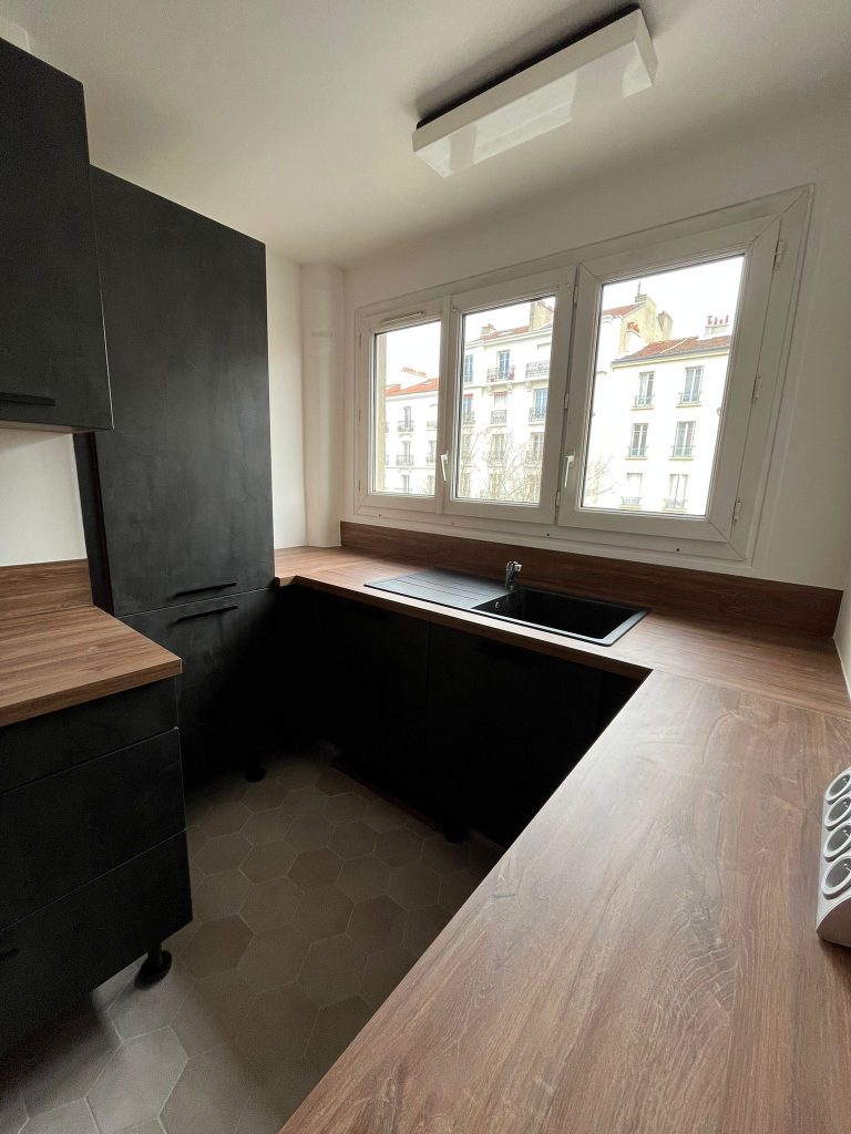 Colombes Cavell - cuisine angle évier